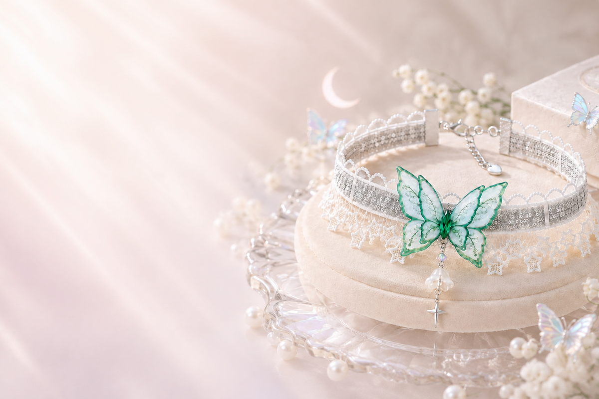 Clean jewellery banner without text or a drawn-in button